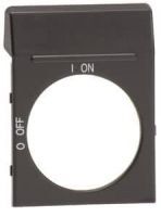 ABB OPB2 Blanco-Schild schwarz f. OPB2 1SCA022353R4110