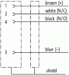 M8 Bu. 0° freies Ltg.-ende, geschirmt