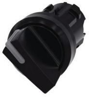 Knebelschalter, beleuchtbar, 22mm, rund, Kunststoff, schwarz 3SU1002-2BC10-0AA0