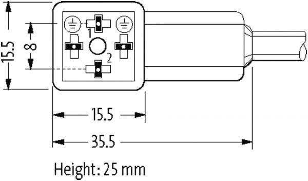 MQ12 St. gew. auf MSUD Ventilst. BF C 8,0 mm