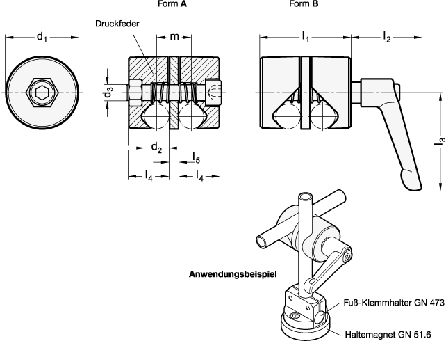 Powerbank Halterung Für Kamera - Verstellbare Klemmhalterung Aus Alu