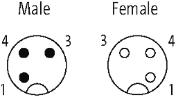 M12 St. 90° / M12 Bu. 0°