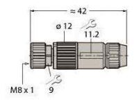 Turck Rundsteckverbinder M8x1 HA5131-0 6905404