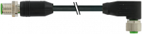 M12 St. ger. auf M12 Bu. gew. geschirmt 7000-40511-6411500