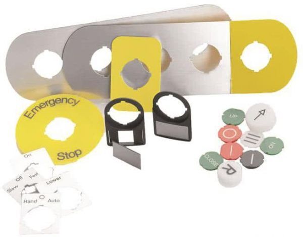 ABB Beschr-Schild o.Text YE f. MA6-1011