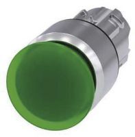 Pilzdrucktaster, beleuchtet, 22mm, rund, grün, 30mm 3SU1051-1AA40-0AA0