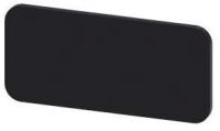 Bezeichnungsschild 12,5x27mm, Schild schwarz, ohne Aufschrift 3SU1900-0AC16-0AA0