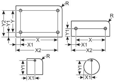 LM Lasermatt 45,5x14,5mm Weiss / Schwarz R2 Haftfolie Materialstärke 0
