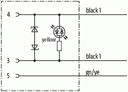 M12 Bu. 90° freies Ltg.-ende LED+Entstörung