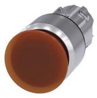 Pilzdrucktaster, beleuchtet, 22mm, rund, amber, 30mm 3SU1051-1AA00-0AA0