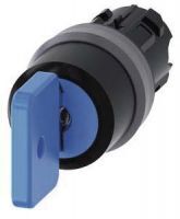 Schlüsselschalter O.M.R, 22mm, rund, blau, Schlüsselabzug I+O+II 3SU1030-4GL11-0AA0