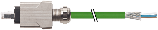 RJ45 PushPull St. freies Ltg-ende geschirmt AIDA