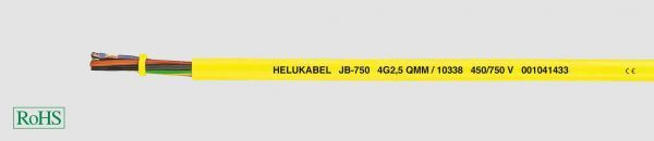 PVC-Steuerleitung JB-750 5G1,5 mm² Gelb