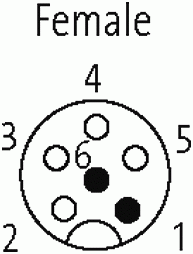 M12 Bu 0° freies Ltg.-ende Cube67