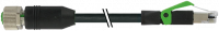 M12 Bu. 0° / RJ45 St. 0° geschirmt Ethernet 7000-44621-8510900