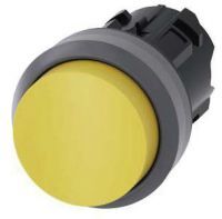 Drucktaster, 22mm, rund, gelb, Druckknopf 3SU1030-0BB30-0AA0