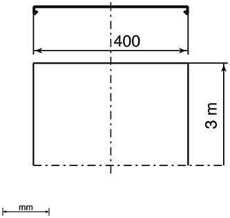 Unex 66402 Abdeckung 400mm lichtgrau