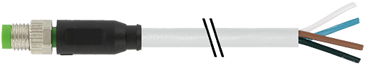 M8 St. 0° freies Ltg.-ende