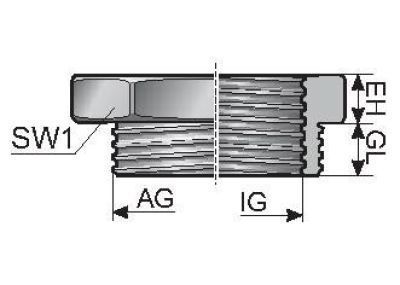 KRR PG 42/29 Reduzierring, Kunststoff, grau