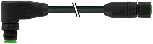 M12 St. 90° / M12 Bu. 0° Lite