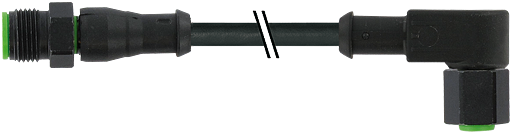 M12 St. 0° / M12 Bu. 90° SC