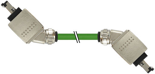 RJ45 Push Pull St. 45°/RJ45 Push Pull St. 45° AIDA