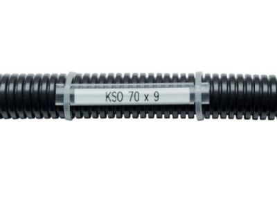 KSO 35x9 2x2,5mm Kennzeichenschild, weiß ähnlich RAL 9016