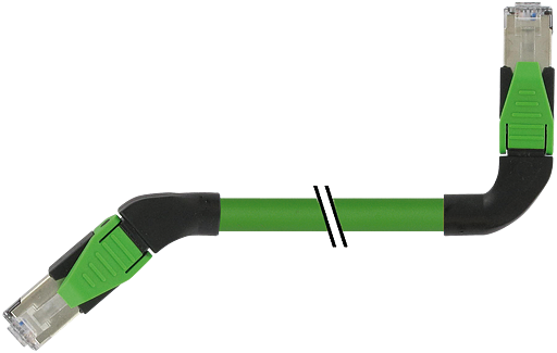 RJ45 St. 45° links / RJ45 St. 90° links geschirmt