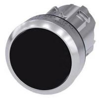 Drucktaster, 22mm, rund, schwarz, Druckknopf 3SU1050-0AB10-0AA1