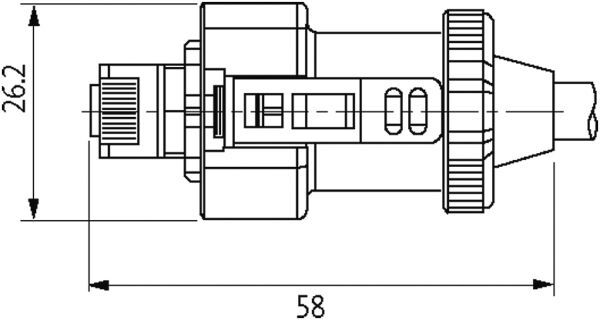 M12 St. 0° Y-kod. geschirmt / Drive Cliq IP67