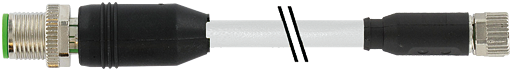 M12 St. 0° / M8 Bu. 0° geschirmt