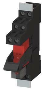 Steckrelais Komplettgerät AC24V, 2W, LED-Modul rot Sockel mit logischer Trenn