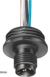 Zub. für Positionsschalter Gerätestecker (4pol.), M12 für M20x1,5 für 250V, 4A