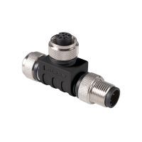 T-Stück M12 A-kodiert für 24V DC 