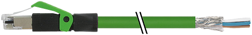 RJ45 St. 0° freies Ltg-ende geschirmt