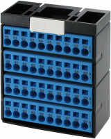 Cube20 Potenzialklemmenblock 4 x blau 56085