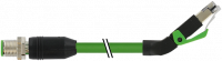 M12 St. 0° D-kod. / RJ45 45° oben geschirmt 7000-44721-7960150