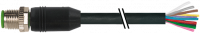 M12 St. 0° freies Ltg.-ende 7000-19001-7051200