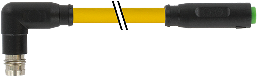 M8 St. 90° snap-in / M8 Bu. 0° snap-in