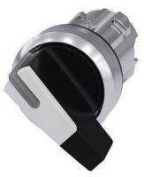Knebelschalter, beleuchtbar, 22mm, rund, schwarz, weiß 3SU1052-2CF60-0AA0