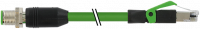 M12 St. 0° / RJ45 St. 0° geschirmt Ethernet 7000-44711-6590900