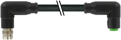 M8 St. 90° snap-in / M8 Bu. 90° snap-in