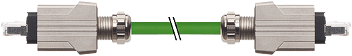 RJ45 Push Pull St. 0°/ RJ45 Push Pull St. 45° AIDA