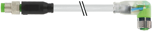 M8 St. 0° / M8 Bu. 90° LED