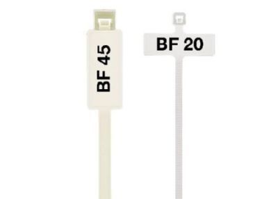 BF 45 Kabelbinder mit beschriftetem Feld, naturfarben