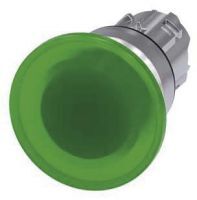 Pilzdrucktaster, beleuchtet, 22mm, rund, grün, 40mm 3SU1051-1BD40-0AA0