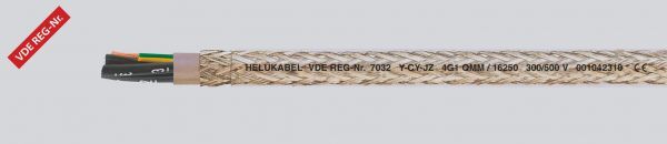 PVC-Steuerleitung Y-CY-JZ 4G0,75 mm² Transparent