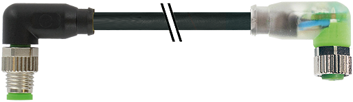 M8 St. 90° / M8 Bu 90° LED