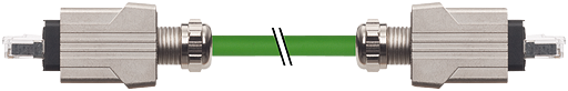 RJ45 Push Pull St. 0°/ RJ45 Push Pull St. 0°