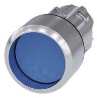 Drucktaster, 22mm, rund, blau, Frontring 3SU1050-0CB50-0AA0
